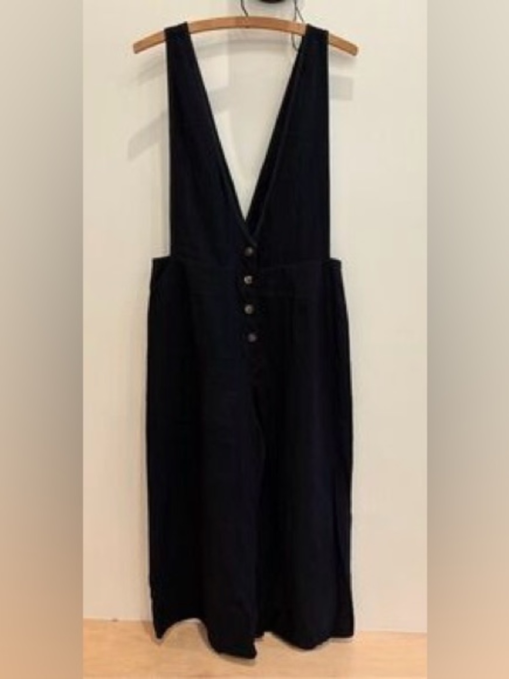 Sienna Sky Black Wide Leg Sleeveless Romper/Jumpsuit Size Large - Picture 2 of 7